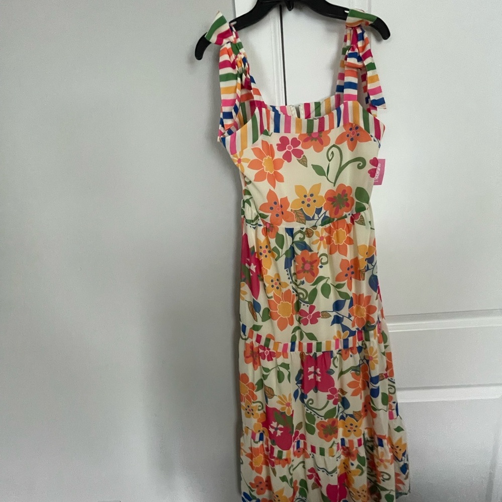 Rare Editions Colorful Striped Maxi Dress - Picture 2 of 3